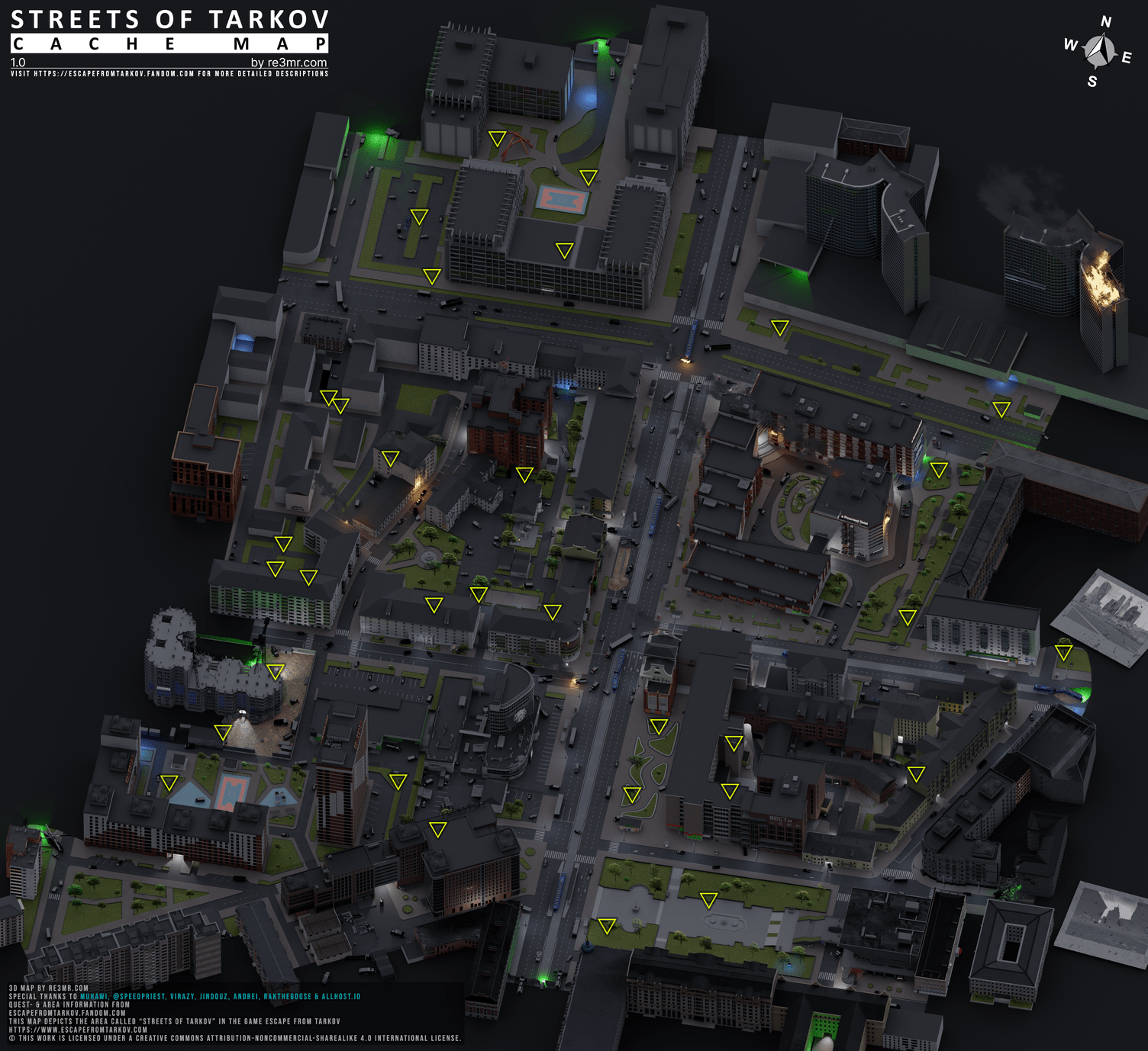 3D map of Streets of Tarkov re3mr